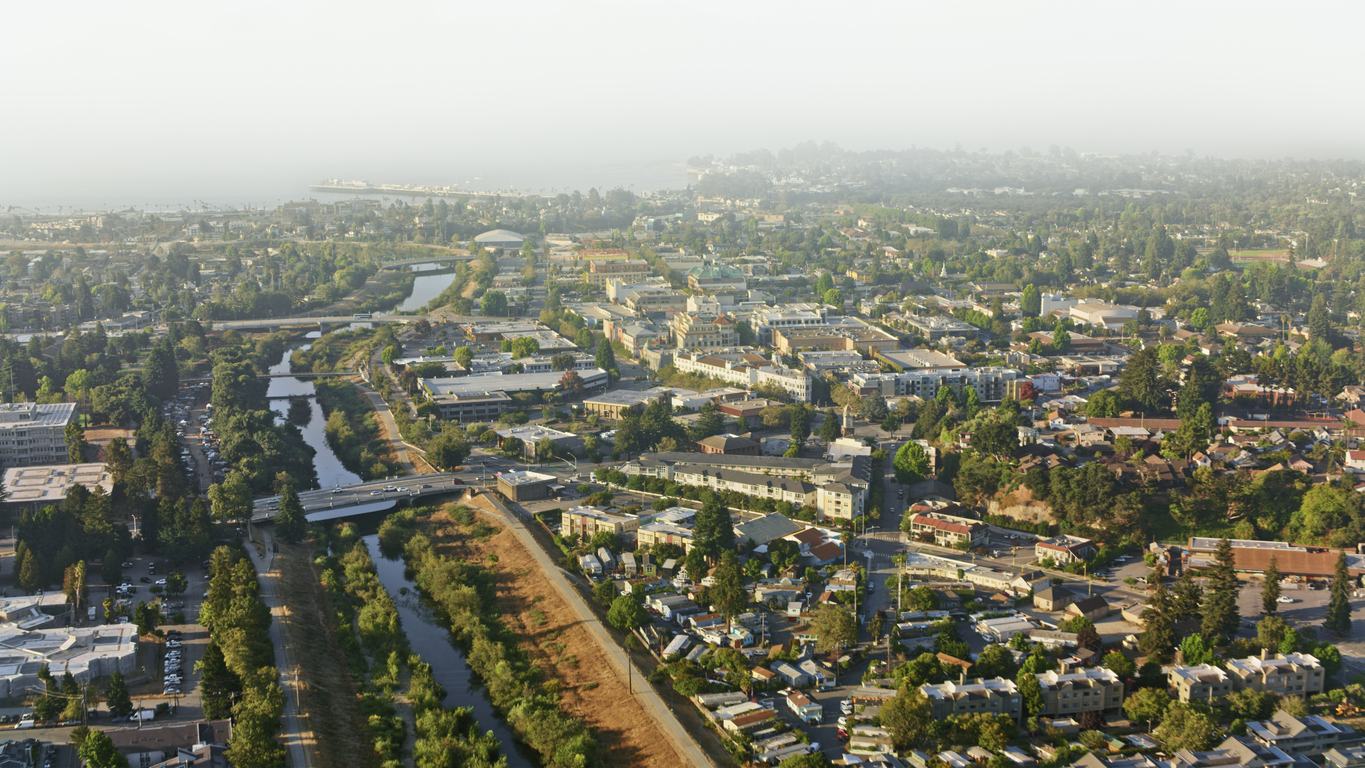 Panoramic Image of Santa Cruz, CA